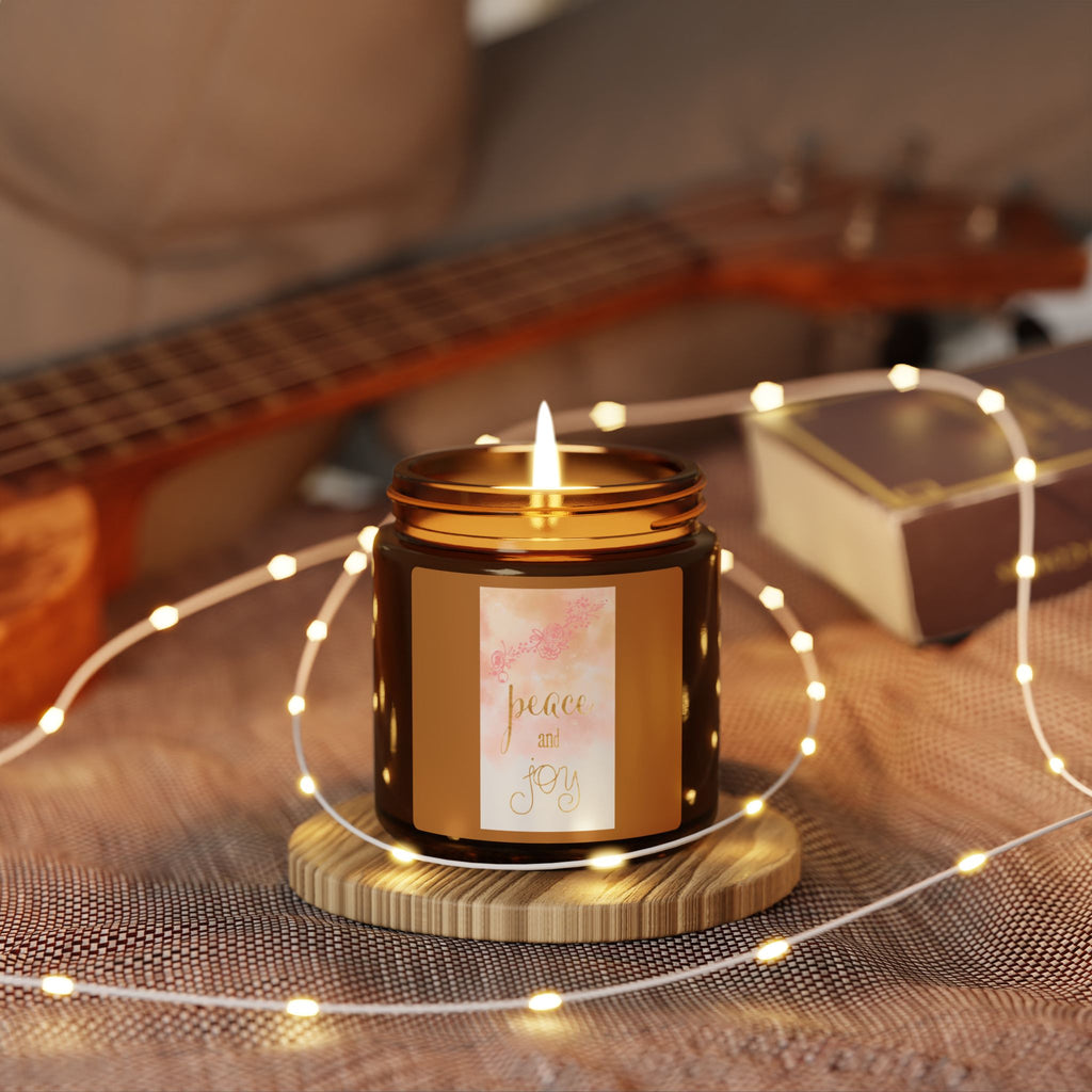 Peace & Joy - Scented Soy Candle - Aromatherapy Gift, Eco-Friendly Candle, Home Decor, Relaxation, Holiday Gift