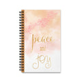 Peace and Joy Spiral Journal, Inspirational Notebook, Motivational Gift, Office Supplies, Creative Writing Journal, Self-Care Planner, [...]